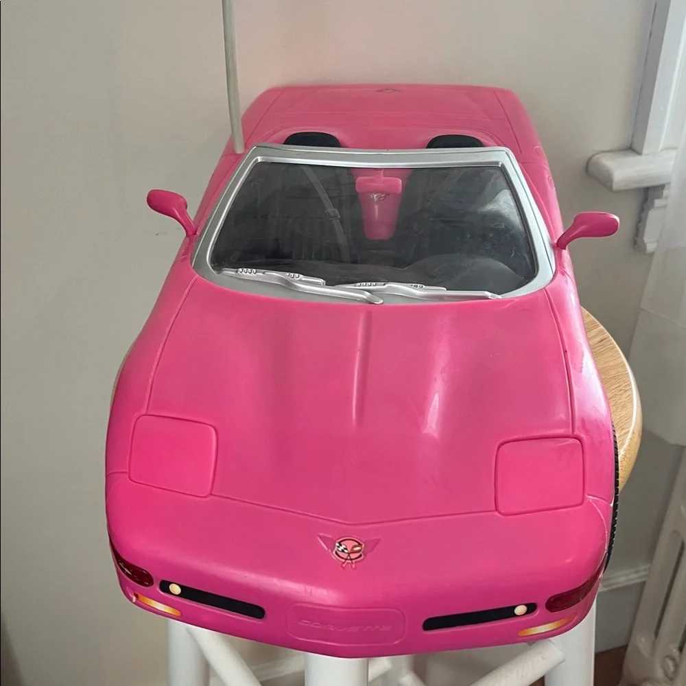 Barbie RC Corvette Car Convertible 2001‎ Pink Mattel NO834 Nostalgia Toy Doll